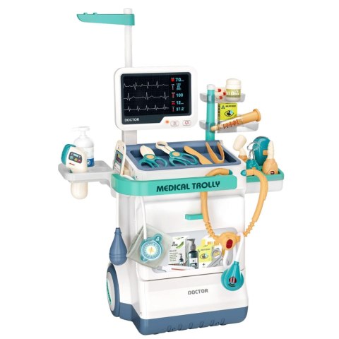 Zestaw Doktora Akcesoria Medyczne RTG EKG Światła Dźwięki 26 el.