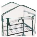Mini Szklarnia Balkonowa Ogrodowa 4 Półki Metalowe Folia PVC 69 x 49 x 157cm