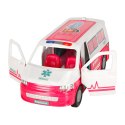 Mobilny Szpital Karetka Ambulans 2W1 Lalka Doktor Akcesoria Medyczne