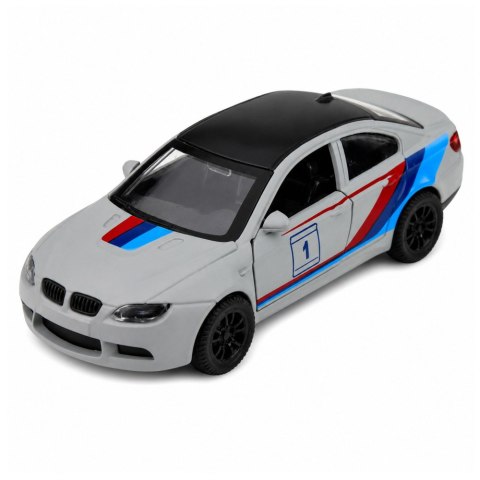 Autko Sportowe Samochód Metalowy Napęd Pull-Back Szary Matowy 1:32