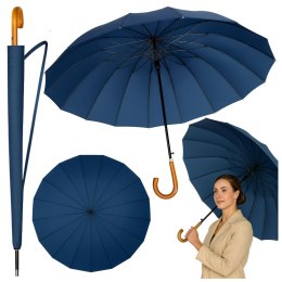Duży Parasol Automatyczny Pokrowiec Na Ramię 24-Żeberkowy Granatowy 115 cm
