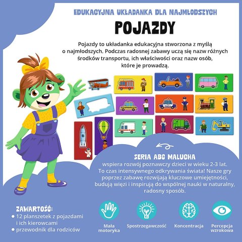 Gra dla dzieci ABC Malucha Pojazdy Trefl 02907