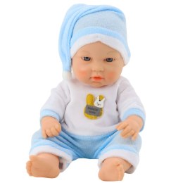 Lalka Bobas W Niebieskiej Piżamce Czapeczka Ruchome Rączki Nóżki 30cm