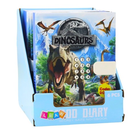 Pamiętnik Notatnik Na Kod Dinozaury Melodie Kolorowe Strony