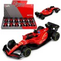 Autko Wyścigówka Metalowa Formuła Napęd Pull Back Czerwona 1:43