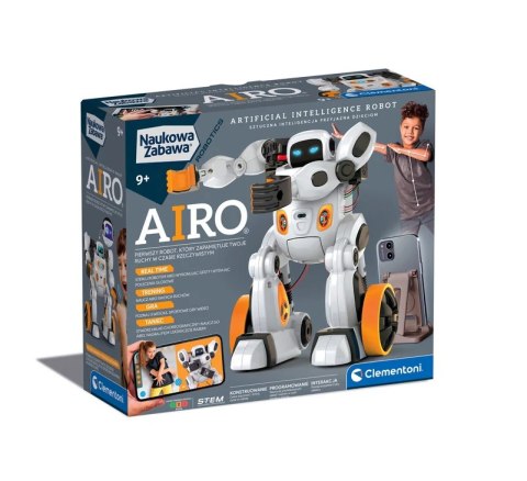 Naukowa Zabawa Zestaw Robot Airo Język Polski Clementoni 50819