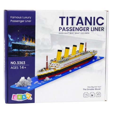 Klocki Konstrukcyjne Statek Titanic Model Statku 3D 1878 el.