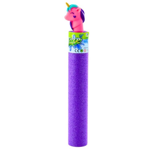 Piankowa Broń Pompka Pałka Na Wodę Jednorożec Różowa Fioletowa 35 cm