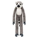 Pluszowa Maskotka Przytulanka Lemur Z Rzepami Do Zawieszenia Szary 35cm