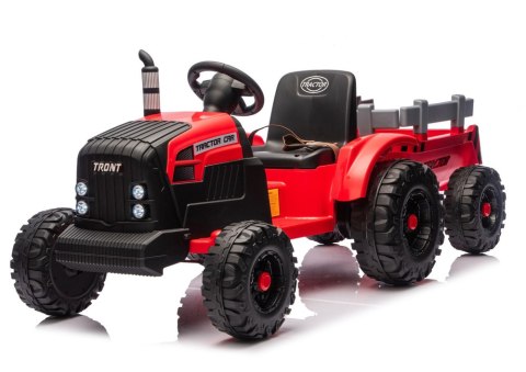 Traktor Na Akumulator CH9959B Z Przyczepą Czerwony 24V