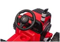 Traktor Na Akumulator CH9959B Z Przyczepą Czerwony 24V