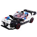 Klocki Konstrukcyjne Samochód Sportowy Robot 2W1 Biały 320 el.