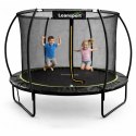 Trampolina Ogrodowa LEAN Z Siatką Wewnętrzną Czarno-Zielona 183CM 6FT