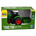 Traktor Rolniczy Farmerski Z Rozsiewaczem Nawozu Gumowe Koła Zielony 1:24