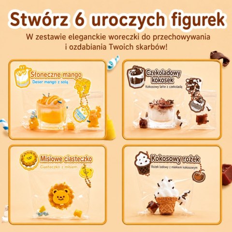 Zestaw Kreatywny Plastyczny Tworzenie Squishy Ozdobne Słodycze Napoje DIY