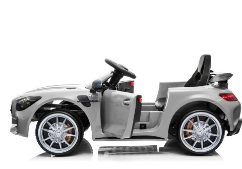 Auto Pojazd Na Akumulator Mercedes GT R Dla Dzieci Światła LED MP3 Szary