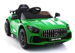 Auto Pojazd Na Akumulator Mercedes GT R Dla Dzieci Światła LED MP3 Zielony