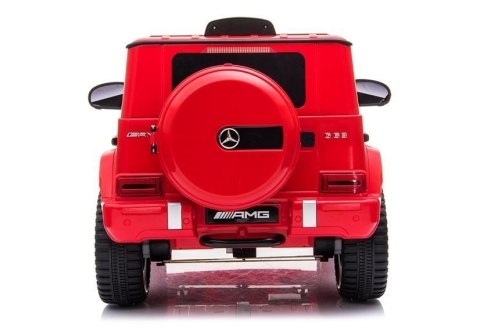 Auto na Akumulator Mercedes G63 AMG Dla Dzieci Światła LED MP3 Czerwony