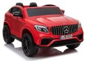 Auto na Akumulator Mercedes GLC 63S Dwuosobowy Światła LED MP3 Czerwony