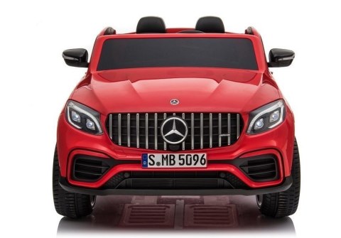 Auto na Akumulator Mercedes GLC 63S Dwuosobowy Światła LED MP3 Czerwony