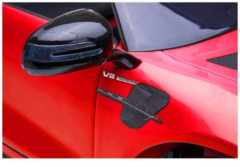 Auto na Akumulator Mercedes GTR Dla Dzieci Światła LED MP3 Czerwony