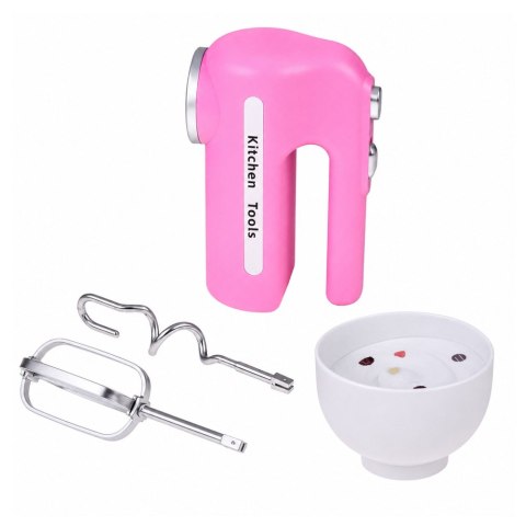 Zestaw Kuchenny Gofrownica Mikser Wymienne Końcówki Światła Dźwięki Różowy