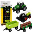 Zestaw Pojazdy Rolnicze Traktor Sieczkarnia Przyczepa Do Drewna 1:68 4 szt.