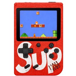 Elektroniczna Gra Konsola Retro Sup 400 Gier LCD 8 Bit Czerwona