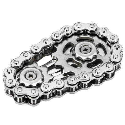 Fidget Spinner Łańcuch Zębatki Antystresowy Stal Nierdzewna