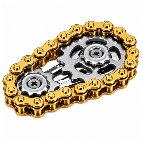 Fidget Spinner Łańcuch Zębatki Antystresowy Stal Nierdzewna