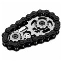 Fidget Spinner Łańcuch Zębatki Antystresowy Stal Nierdzewna
