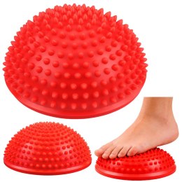 Półkula Sensoryczna Do Masażu Ćwiczeń Równowagi Czerwona 16 cm