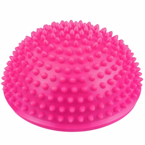 Półkula Sensoryczna Do Masażu Ćwiczeń Równowagi Różowa 16 cm