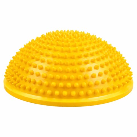 Półkula Sensoryczna Do Masażu Ćwiczeń Równowagi Żółta 16 cm