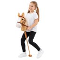 Hobby Horse Koń Na Kiju Głowa Konia Dźwięki Galopu Rżenia Beżowy 100 cm