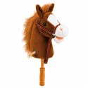 Hobby Horse Koń Na Kiju Głowa Konia Dźwięki Galopu Rżenia Brązowy 100 cm