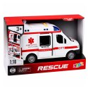Karetka Pogotowia Ambulans Nosze Napęd Światła Dźwięki Biała 1:10