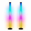 Lampy Podłogowe Smart Kolorowe Światła LED RGB Pilot Aplikacja 125cm 2 szt.