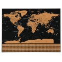Mapa Świata Zdrapywanka Plakat Do Drapania Dla Podróżnika 82 x 59 cm