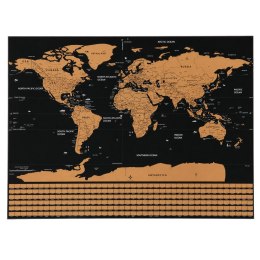 Mapa Świata Zdrapywanka Plakat Do Drapania Dla Podróżnika 82 x 59 cm