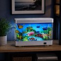Sztuczne Akwarium Dekoracyjne Lampka Nocna LED Rybki 3D Ruchome Kolorowe