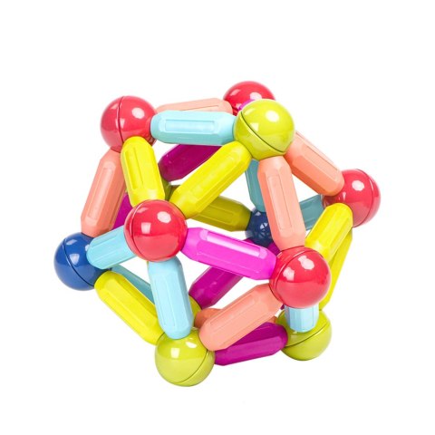 Zestaw Klocki Magnetyczne Konstrukcyjne W Pudełku Patyczki 3D 166 el.