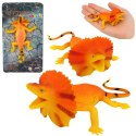 Jaszczurka Kołnierzasta Gumowa Figurka Rozciągliwa Realistyczna 19cm