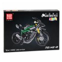 Klocki Konstrukcyjne Motocykl Wyścigowy Sportowy Czarny 656 el.