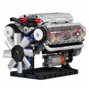 Klocki Konstrukcyjne Silnik V8 Model Mechaniczny Ruchome Tłoki 552 el.