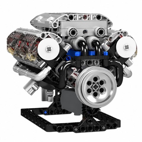 Klocki Konstrukcyjne Silnik V8 Model Mechaniczny Ruchome Tłoki 552 el.