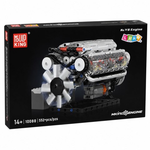 Klocki Konstrukcyjne Silnik V8 Model Mechaniczny Ruchome Tłoki 552 el.