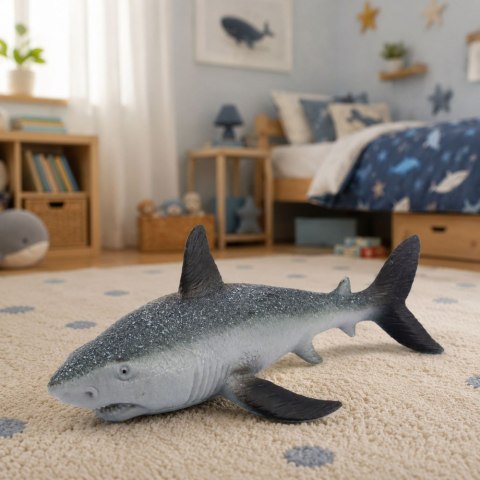 Ryba Gumowa Rekin Figurka Rozciągliwa Realistyczna Rekin Oceaniczny 18 cm