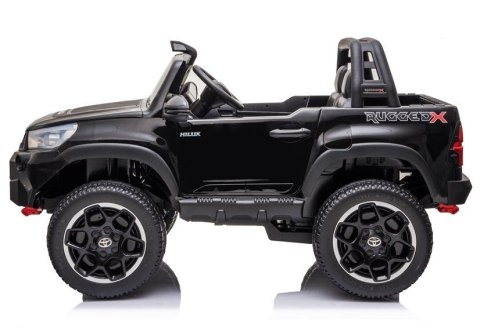 Auto na Akumulator Toyota Hilux Pilot Światła LED MP3 Czarny Lakierowany