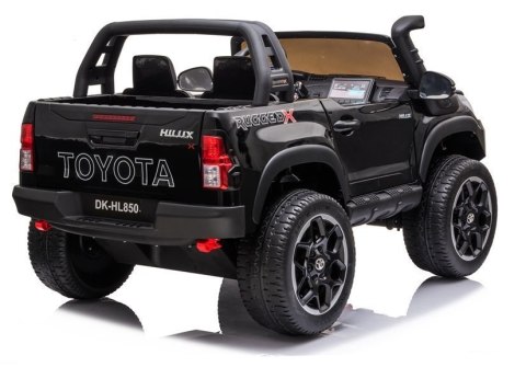 Auto na Akumulator Toyota Hilux Pilot Światła LED MP3 Czarny Lakierowany